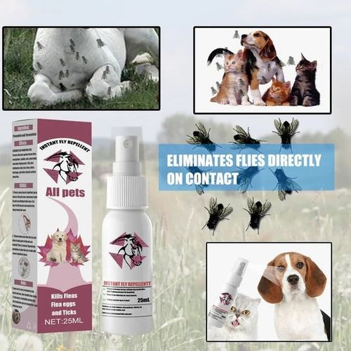 Fly repellent pet anti-itch spray