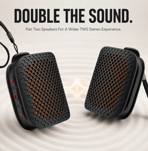 ✨DLJ-Cepin✨🔊 2026 New Magnetic Clip-On Bluetooth Speaker | IPX7 Waterproof, TWS Stereo