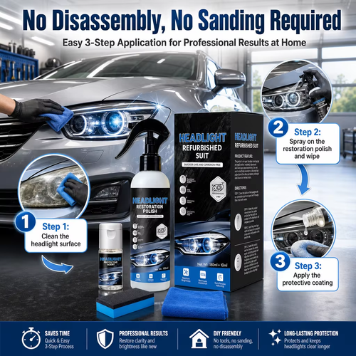 ✨DLJ-CePin✨Car Headlight Restoration Coating Kit