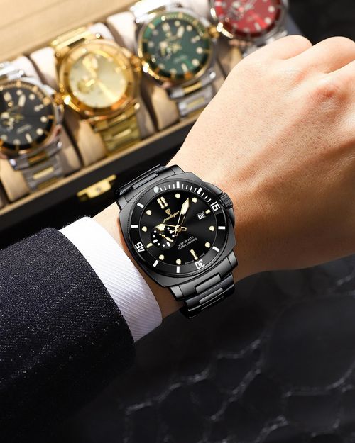 POEDAGAR Luxury Business Men's Watch
