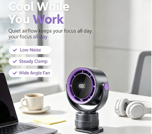 ✨DLJ-CePin✨Vacuum Suction Wall Mount Fan