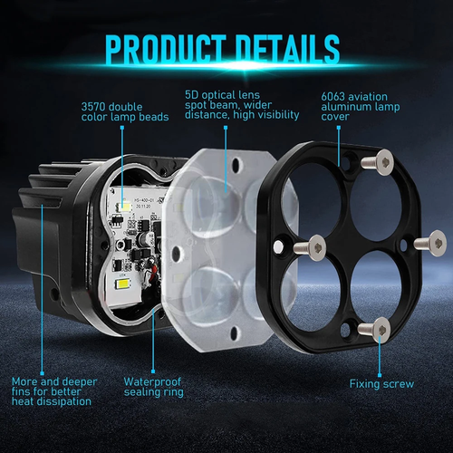 ✨DLJ-CePin✨Yellow White LED Work Light Driving Lamp