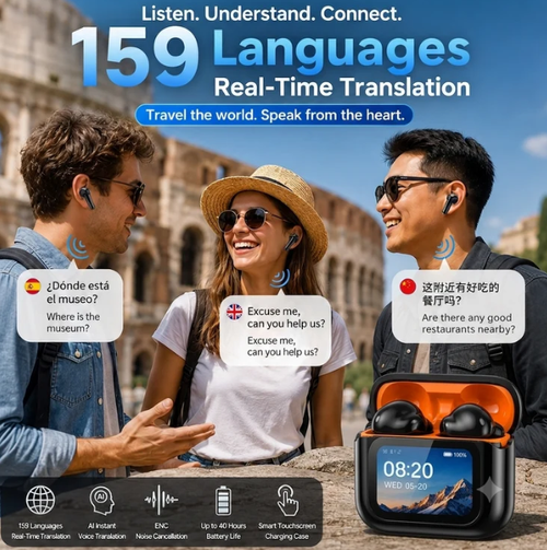 ✨DLJ-Cepin✨2026 New Bluetooth Wireless Noise-Canceling Translation Earbuds
