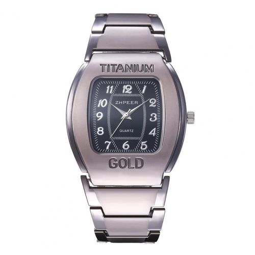sjd New Fashion Men's Luxury Tonneau Shaped Watch