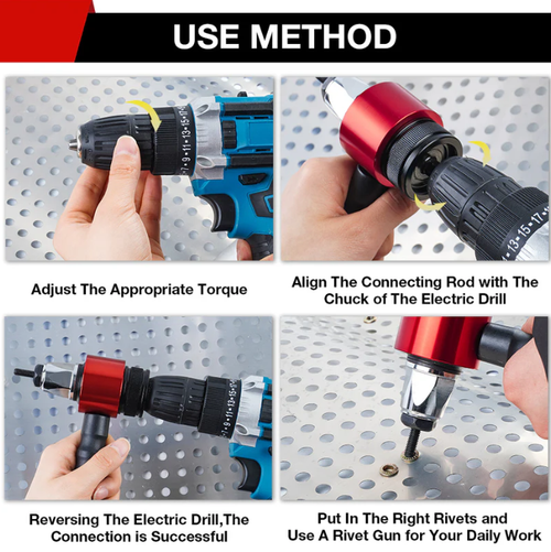 ✨DLJ-CePin✨M3-M8 Electric Rivet Gun Adapter Kit
