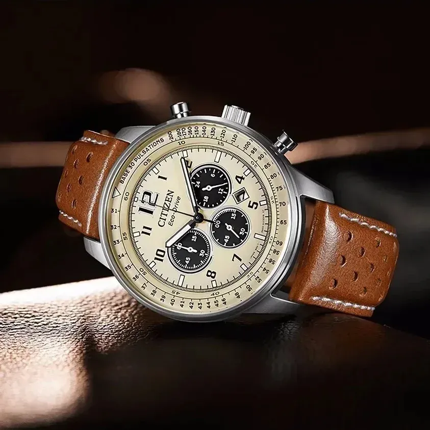 🔥ZZP🔥Citizen Men's CA4500-08X Eco-Drive Chronograph Stainless Steel Watch