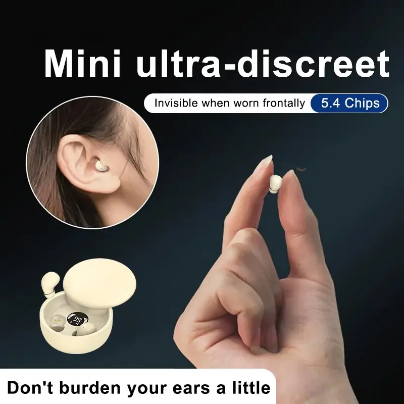 🔥ZZP-cepin🔥Invisible Sleep Earbuds for Side Sleepers, Mini Bluetooth Headset with Charging Case, Clear Calls, Noise Block, Wireless Audio for Android & iOS summerwins