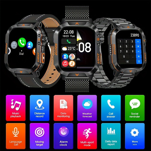 ✨DLJ- Cepin✨New Smartwatch with Bluetooth Heart Rate, Blood Pressure, and Body Temperature Monitoring