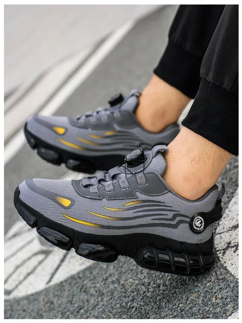 2025 New Mens Safety Shoes Rotated Buckle Man