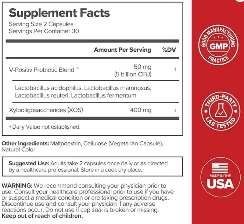 🔥ZZP-cepin🔥Women's Probiotics - 60 Count (Pack of 1) - Prebiotic and Probiotic Capsules for Healthy pH Balance and Odor