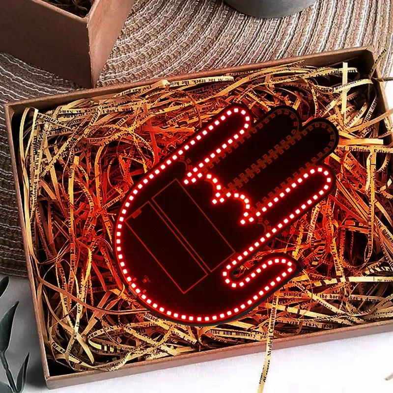 🔥ZZP-CEPIN🔥 Car Gesture Decorative Light, Ambient Lighting Kit, Rechargeable Led Gesture Light, Road Rage Led Signs Calms Road Rage