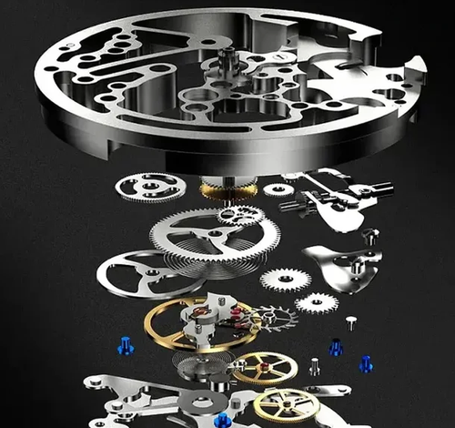 ✨DLJ-CePin✨Affordable, Versatile Quartz Luminous Water-Resistant Openwork Roman-Style Men's Watch