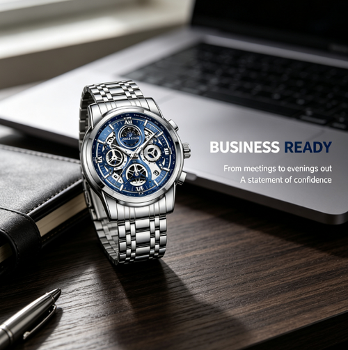 ✨DLJ-Cepin✨Fashion Hollow Business Men's Multifunctional Quartz Watch