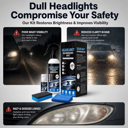 ✨DLJ-CePin✨Car Headlight Restoration Coating Kit