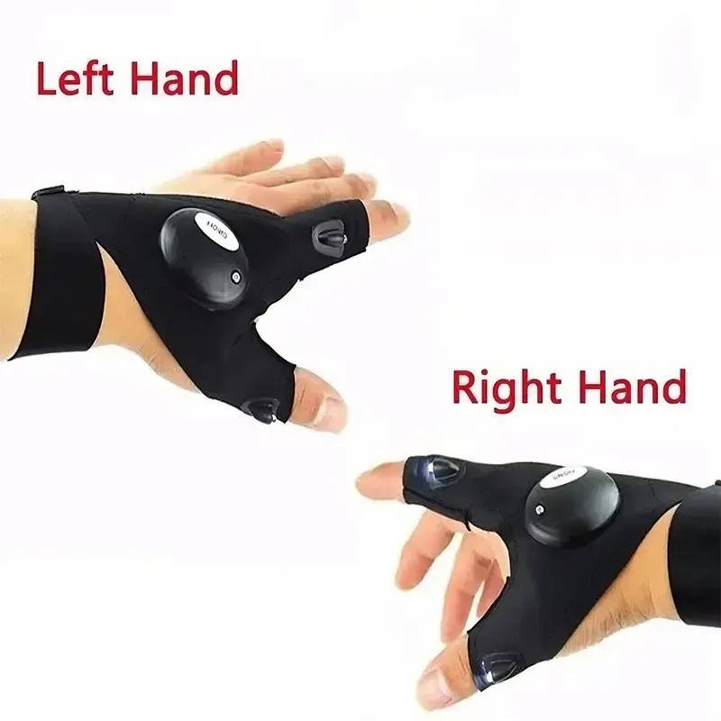 🔥ZZP-CEPIN🔥LED Light Flashlight Gloves, 1 Pair Lighted Outdoor Sports Gloves