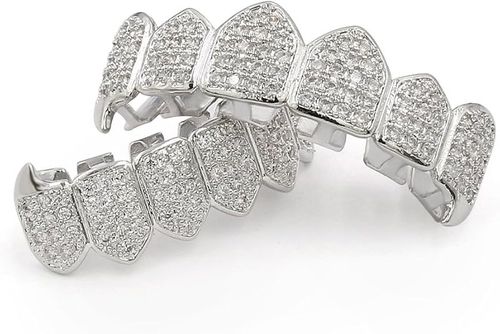 🔥zzp-CEPIN🔥-Hip-Hop Gold-Plated Diamond Grillz