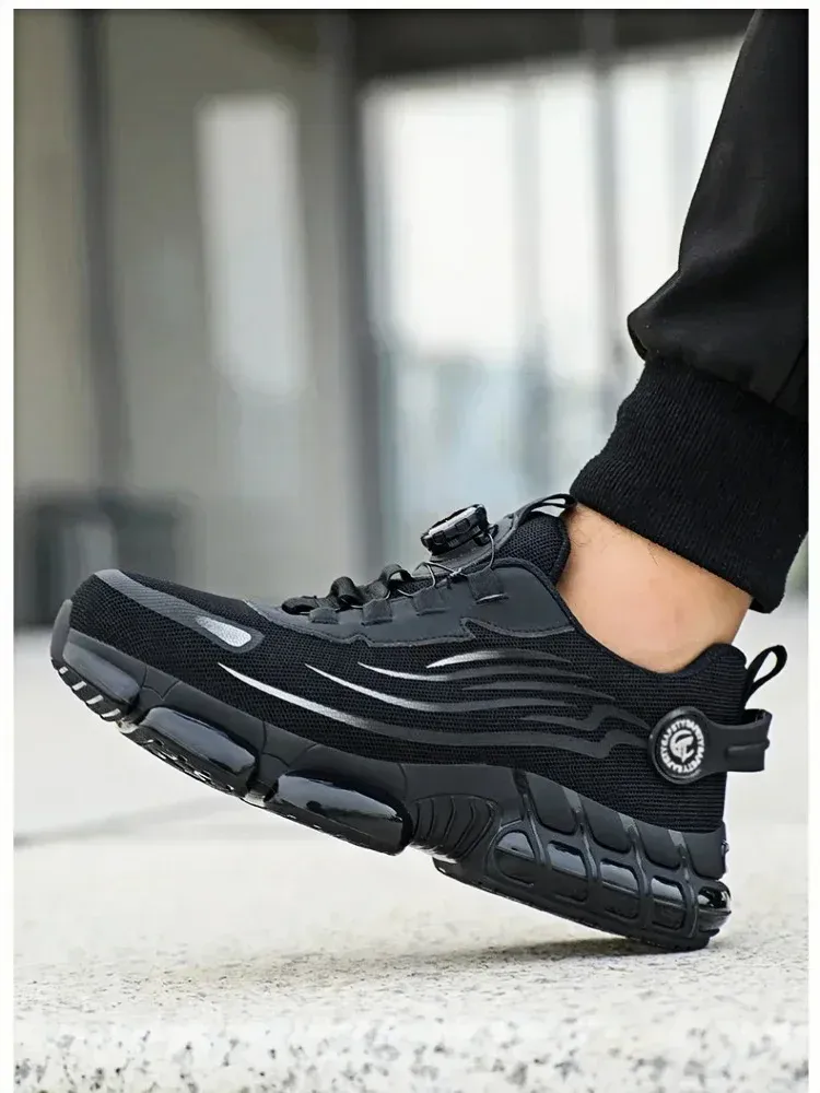 2025 New Mens Safety Shoes Rotated Buckle Man