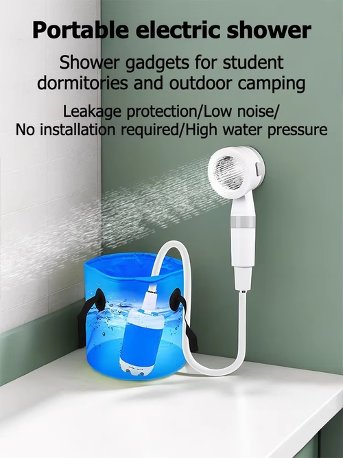 ✨DLJ-CePin✨Electric Shower Pump Rechargeable Outdoor Camp Pump Portable