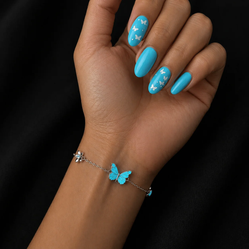 ✨DLJ-CePin✨Luminous Butterfly Charm Necklace & Bracelet Set