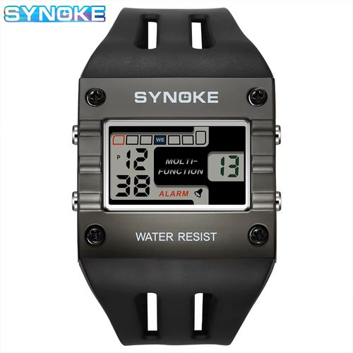 New trendy SYNOKE men's waterproof sports digital watch