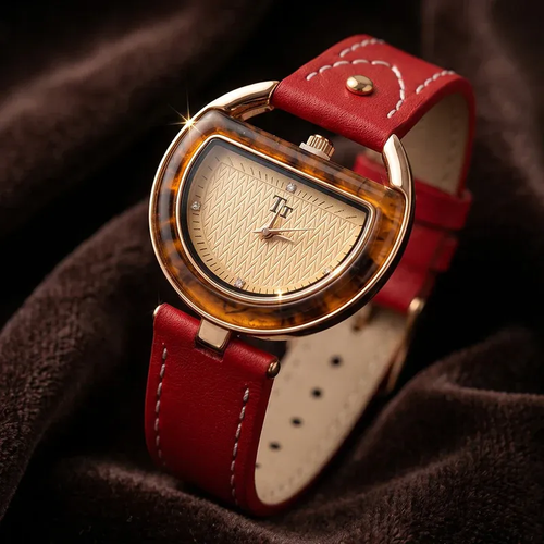 ✨DLJ-CePin✨Women's Leather Strap Watch