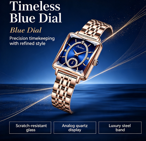✨DLJ-CePin✨High-End Fashionable Square Diamond-Set Women's Watch