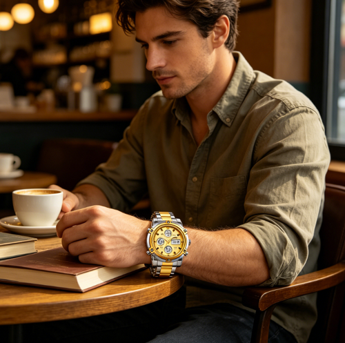 ✨DLJ-CePin✨Multifunctional Fashion Watch with Dual Displays