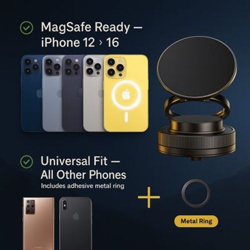 🔥zzp-CEPIN🔥--Foldable Magnetic Phone HolderDrive Smart, Stay Hands-Free!