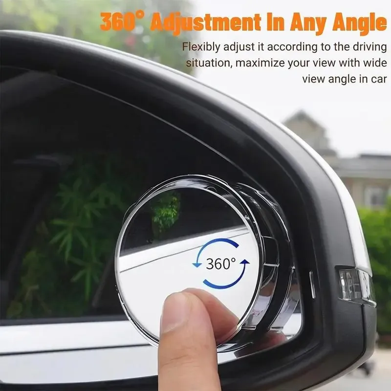 🔥ZZP-CEPIN🔥2Counts Safety driving mirror,Car Blind Spot Mirror, Wide Angle Mirror for Car Rearview Mirror,360-Degree Reversing Mirror