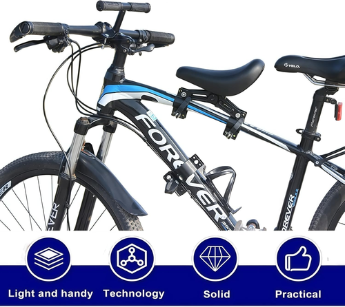 ✨DLJ-Cepin✨Front Child Seats for Bicycles, Mountain Bike Baby Seats, Safety Pads, Road Bikes