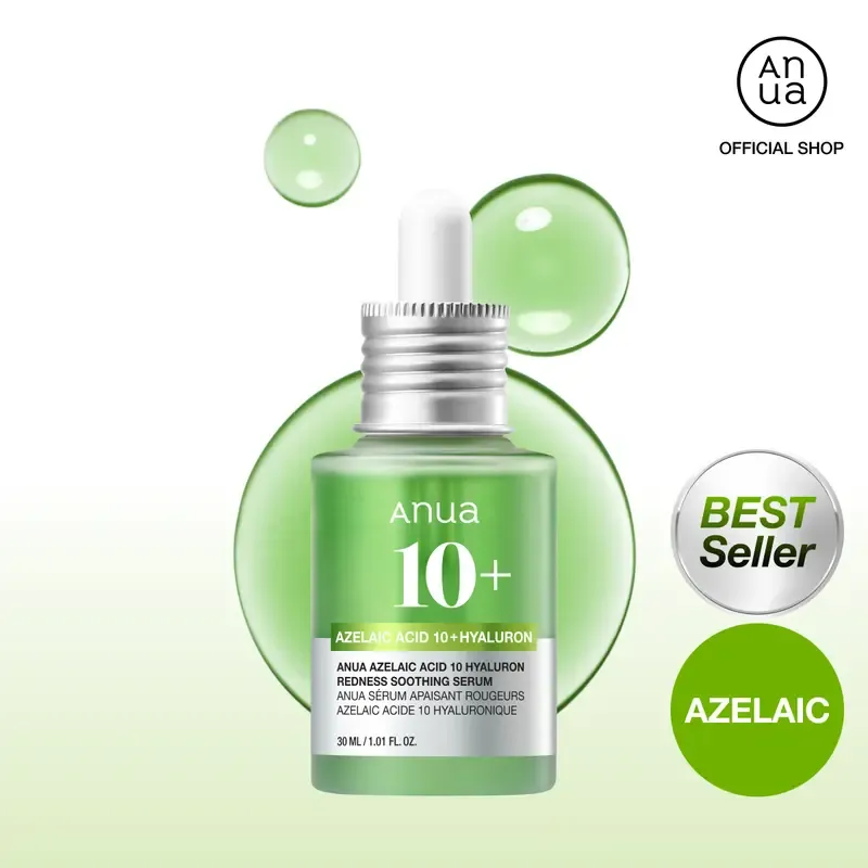 Azelaic Acid 10 Hyaluron Redness Soothing Serum 1.01 fl.oz.(30ml)｜Azelaicacid, Hyaluronic Acid, Non-Poreclogging, korean skincare, soothing, redness, sensitive skin, acne-prone
