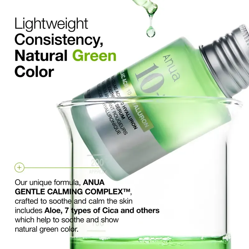 Azelaic Acid 10 Hyaluron Redness Soothing Serum 1.01 fl.oz.(30ml)｜Azelaicacid, Hyaluronic Acid, Non-Poreclogging, korean skincare, soothing, redness, sensitive skin, acne-prone