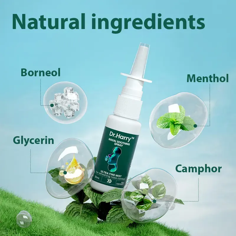 DR.HARRY 11 Nasal soothing spray Oral Spray with Borneol, Camphor, Menthol & Glycerin