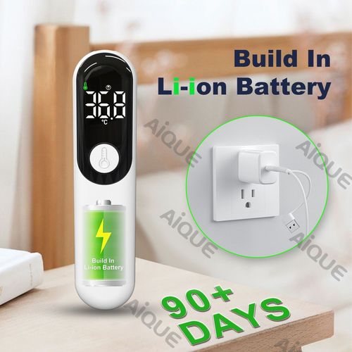 Digital thermometer forehead gun infrared induction 1-second temperature measurement high precision non-contact large screen display one-key operation suitable for home hospital school accurate and convenient to protect health