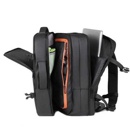 Large Capacity Expandable Men's Backpack - Multi-functional, Short Trip Use, Dry-Wet Separation