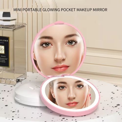 Always wanting to have the perfect light for touch-ups? This mini handheld LED makeup mirror tucks an exclusive fill light into your pocket, so you never have to compromise on looking your best.