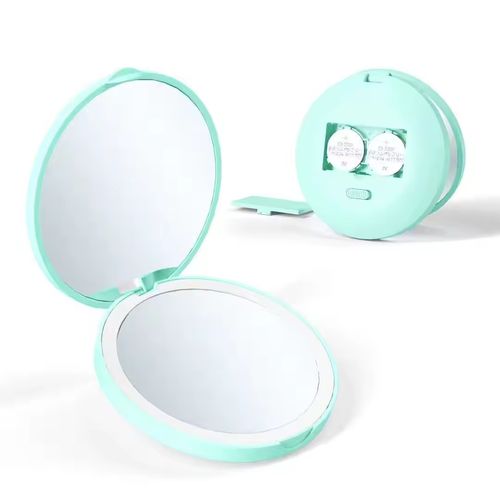 Always wanting to have the perfect light for touch-ups? This mini handheld LED makeup mirror tucks an exclusive fill light into your pocket, so you never have to compromise on looking your best.
