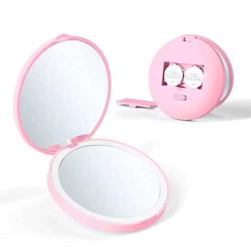 Always wanting to have the perfect light for touch-ups? This mini handheld LED makeup mirror tucks an exclusive fill light into your pocket, so you never have to compromise on looking your best.