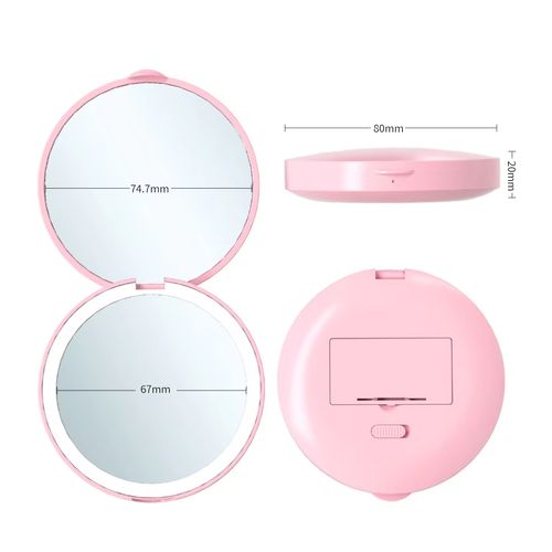 Always wanting to have the perfect light for touch-ups? This mini handheld LED makeup mirror tucks an exclusive fill light into your pocket, so you never have to compromise on looking your best.
