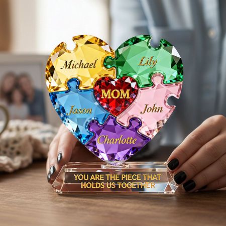 Puzzle Piezas Placa Acrílica-Regalos Personalizados Para el Día de la Madre