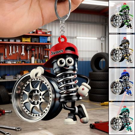 Nombre personalizado Auto Reparador Llavero, Reparador Regalo