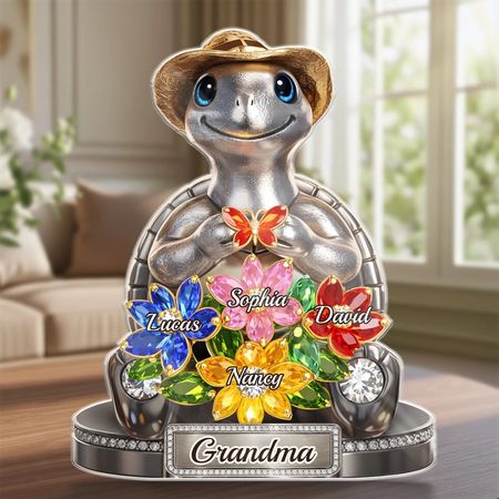 Placa acrílica personalizada-regalos de cumpleaños personalizados del día de la madre para mamá, abuela-suave, fuerte y lleno de amor