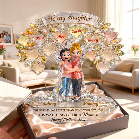 Placa de acrílico para mi hija-Regalos personalizados para el día de la madre