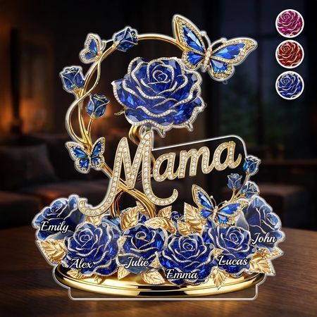 Placa de acrílico personalizada-regalos personalizados del día de la madre para mamá, abuela-abuela y mamá para siempre