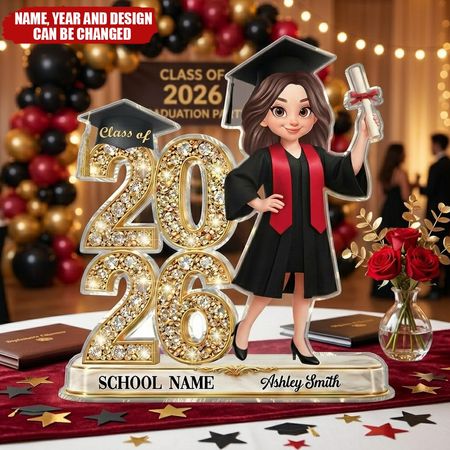 Para todos los graduados actuales y anteriores cuyos sueños están a punto de hacerse realidad: placas acrílicas personalizadas.