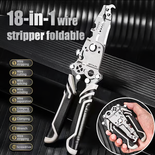 💥Multifunctional Folding Wire Stripper-Professional Electrician Tool