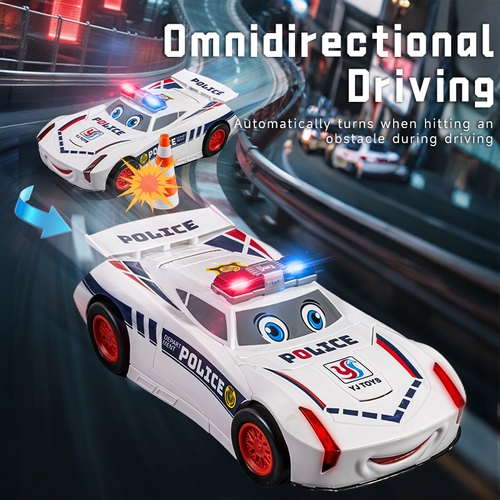 Electric Universal Deformation Police Toy Car