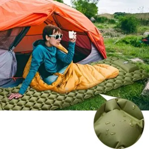 Outdoor and indoor inflatable mat, moisture-proof inflatable sleeping mat, car inflatable mat for nap