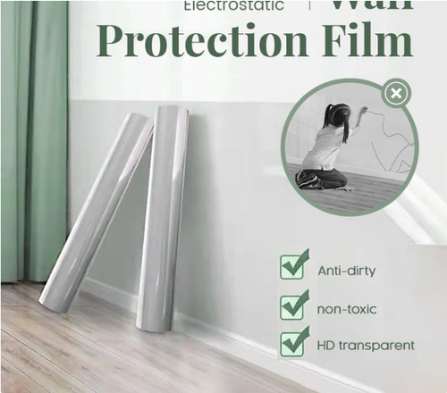 45CM*10M Transparent Electrostatic Wall Protection Film