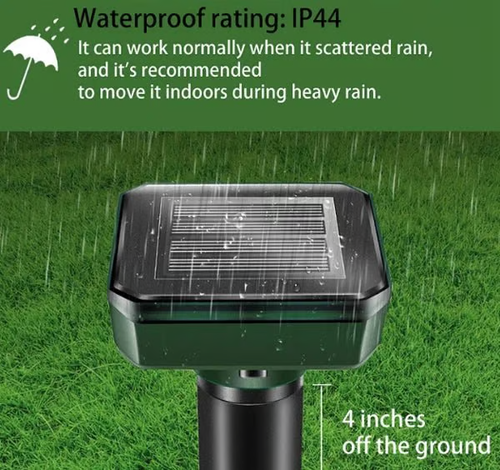 🔥Solar Power Mouse Mole Snakes Pest Rodent Repeller